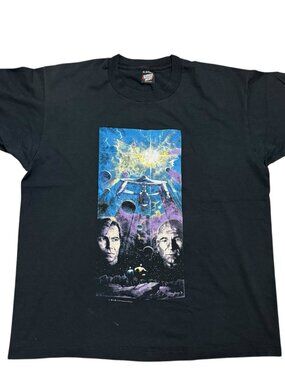 1993 STAR TREK T-Shirt XL TV Movie Sci fi 1990s Next Generation Kirk Picard